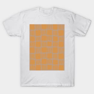 Abstract squares - ochre and beige T-Shirt